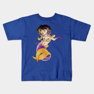 Pixel Mermaid Kids T-Shirt